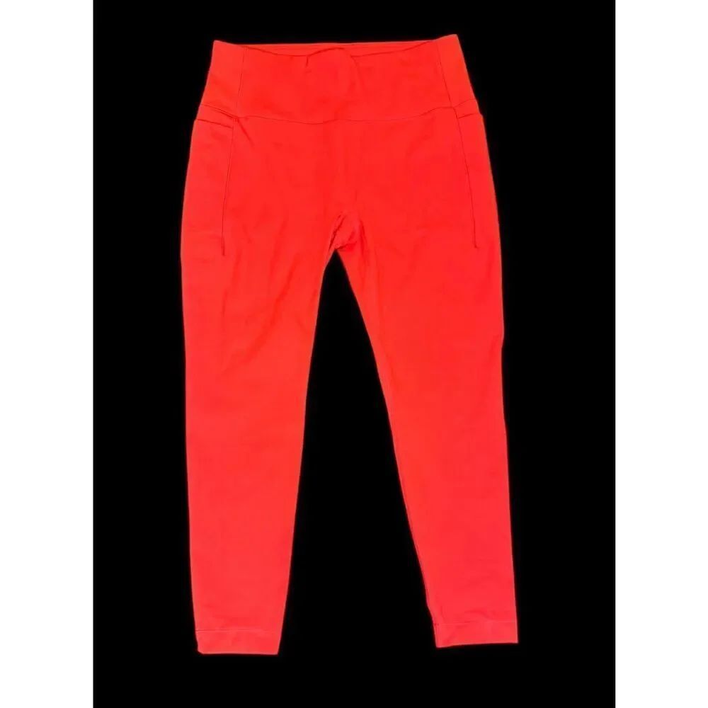 Spyder Active Leggings X-Large Red Phone Pocket Active Work Out Leisurewear - Picture 2 of 14